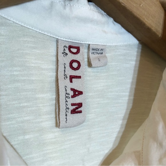 Anthropologie Dolan Sateen Combo Long Sl Button Front Casual Cozy Shirt - Picture 4 of 6